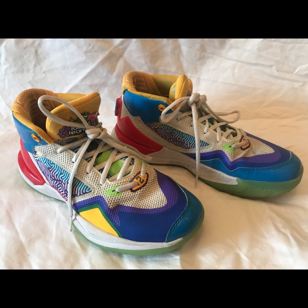 New Balance Kawhi Leonard Jolly Rancher White Basketball Sneakers, size 8